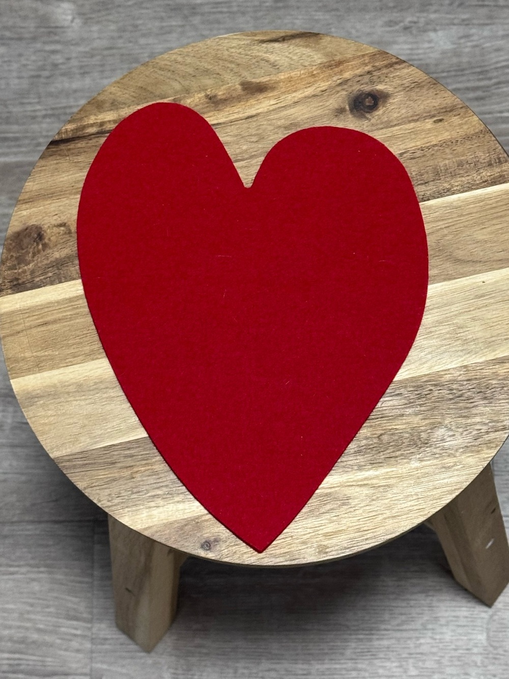 NWT Graf Lantz 10” Merino Wool Heart Trivet in Red - Picture 3 of 11